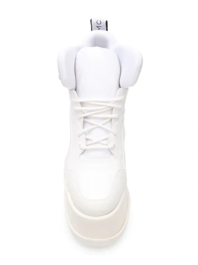 Shop Stella Mccartney Hi-top Platform Sneakers In White