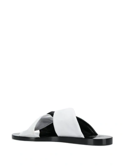 Shop Givenchy Two-tone Knot Sandals In Black