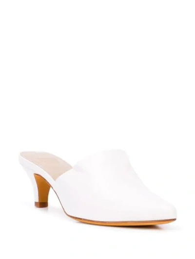 Maryam Nassir Zadeh Pointed Toe Mules In White