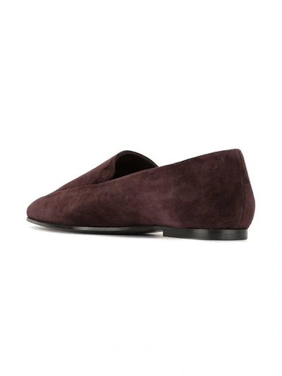 Shop The Row Square Toe Loafers In Brown