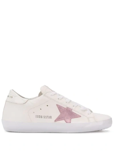 Shop Golden Goose Lace Up Sneakers In White