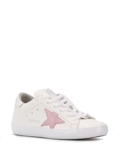 Shop Golden Goose Lace Up Sneakers In White