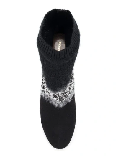 Shop Nicholas Kirkwood Kim Sock Ankle Boot In Black