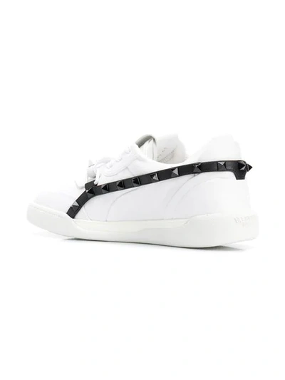 VALENTINO VALENTINO GARAVANI ROCKSTUD TRAINERS - 白色