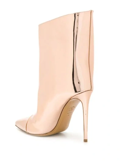 Shop Alexandre Vauthier Mirrored Ankle Boots In Metallic