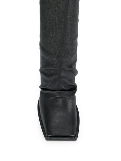 Shop Rick Owens High Heeled Boots In Black