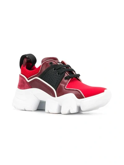 Shop Givenchy Low Jaw Sneakers In Red