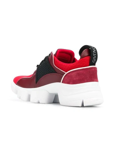 Shop Givenchy Low Jaw Sneakers In Red