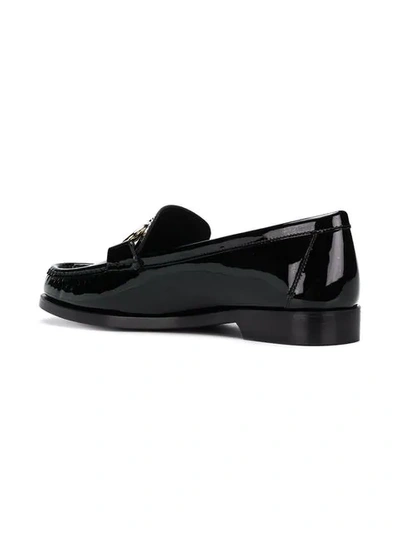 Shop Ferragamo Gancio Horsebit Loafers In Black