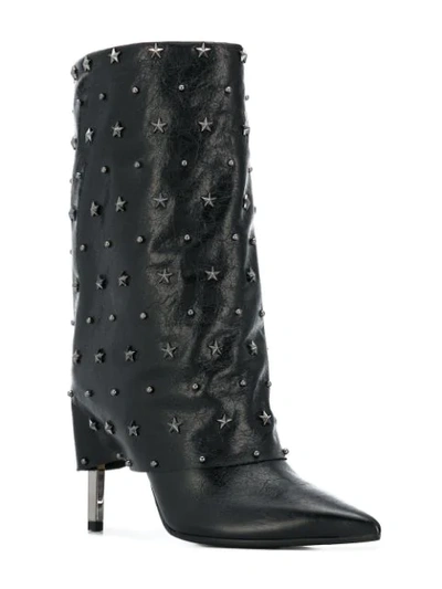 Shop Balmain Mid-calf Boots In Black