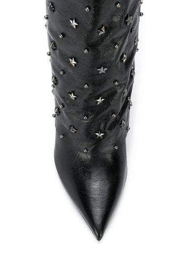 Shop Balmain Mid-calf Boots In Black