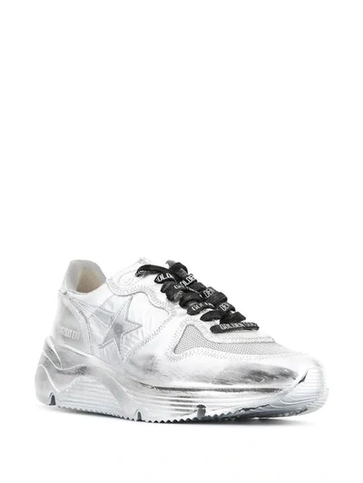 Shop Golden Goose Sneakers Mit Breiter Sohle - Silber In Silver