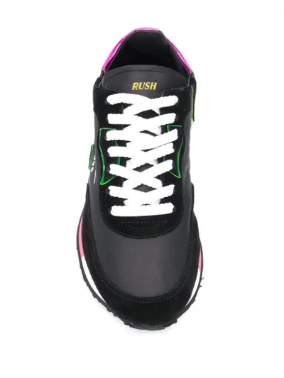 Shop Ghoud Rush Sneakers In 22 Nero Fuscia