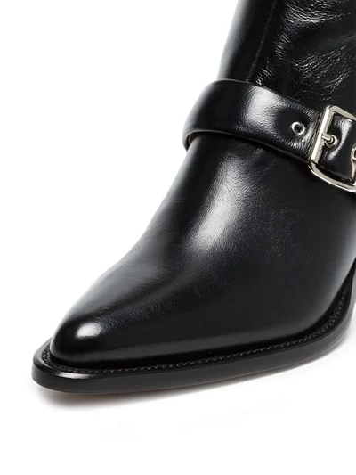 Shop Chloé Black Over The Knee 80 Leather Boots