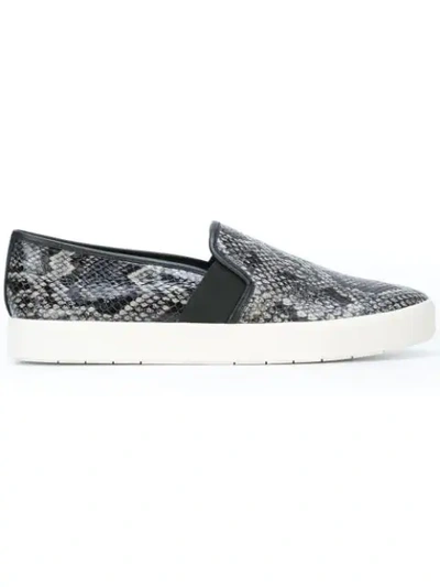 Shop Vince Slip On Trainers - Grey