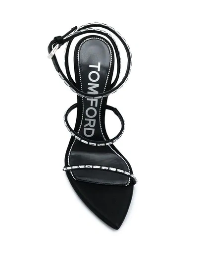 Shop Tom Ford Stiletto Sandals In Black