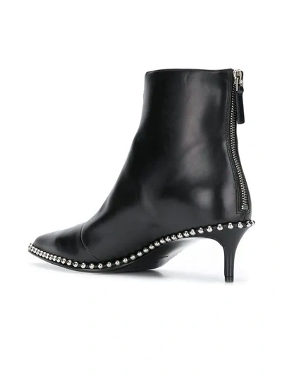 Shop Alexander Wang Studded Ankle Boots In 001 Black