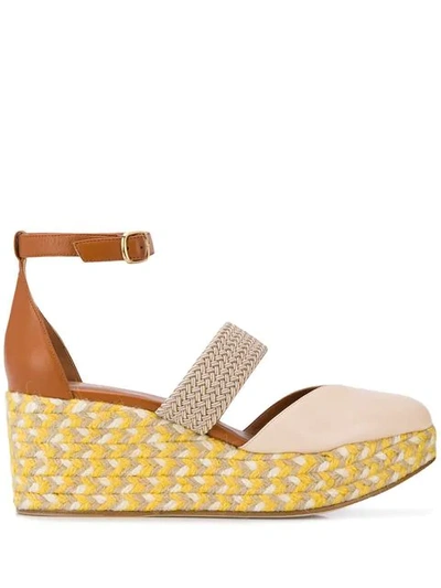 Shop Malone Souliers Wedge Sandal In Neutrals