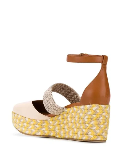 Shop Malone Souliers Wedge Sandal In Neutrals