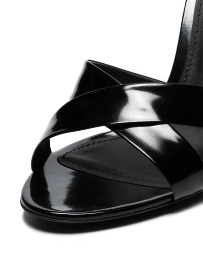 Shop Dolce & Gabbana Black 90 Polished Calfskin Mules