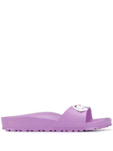 purple rubber birkenstocks