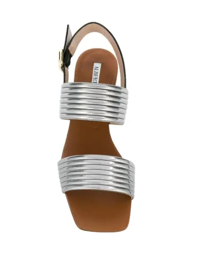 Shop Alberto Gozzi Debona Sandals - Silver