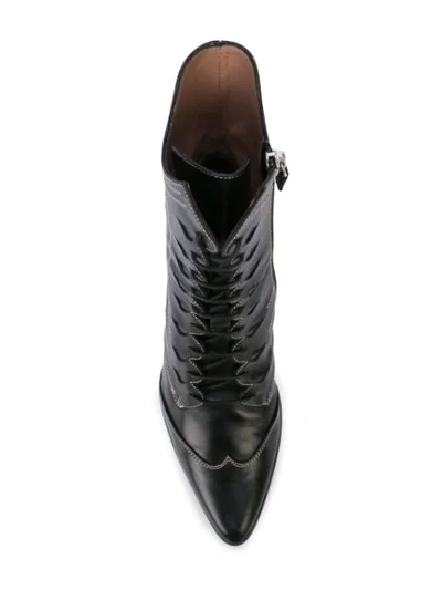 Shop Tabitha Simmons Swing Boots In Black