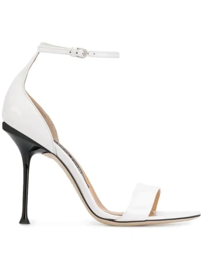Shop Sergio Rossi Sr Milano Sandals In White