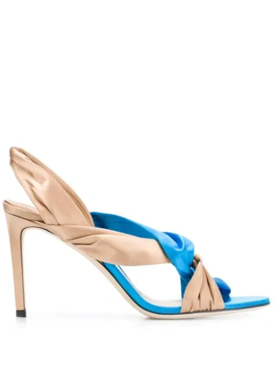 Shop Jimmy Choo Lalia 85 Sandals In Blue