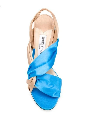 Shop Jimmy Choo Lalia 85 Sandals In Blue