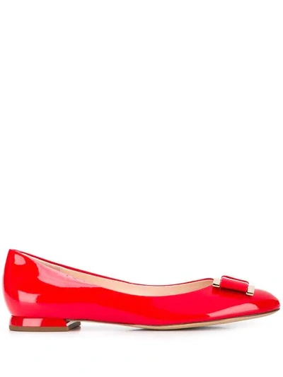 Shop Hogl Ballerina Shoes In Red