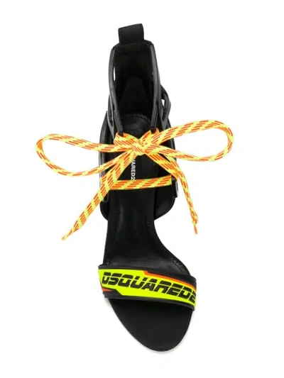 Shop Dsquared2 Bionic Sport Techno Logo Sandals In 778