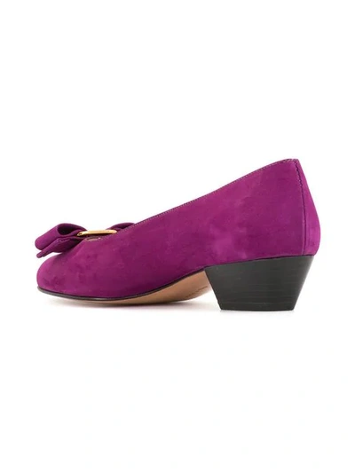 Pre-owned Ferragamo Shoes Pumps In Purple