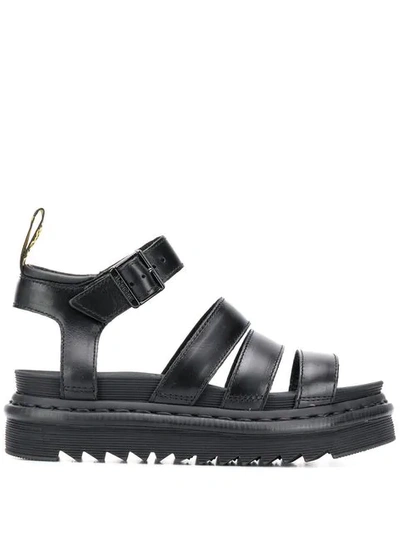 Shop Dr. Martens' Brando Sandals In Black