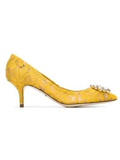 Shop Dolce & Gabbana Cd0066al1981 Cd0066al198180211 ??? Leather/fur/exotic Skins In Yellow