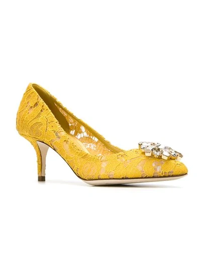 Shop Dolce & Gabbana Cd0066al1981 Cd0066al198180211 ??? Leather/fur/exotic Skins In Yellow