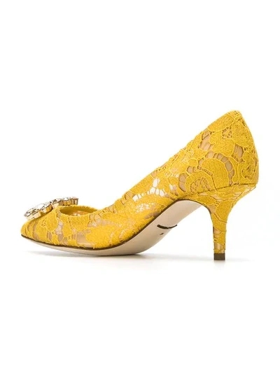 Shop Dolce & Gabbana Cd0066al1981 Cd0066al198180211 ??? Leather/fur/exotic Skins In Yellow