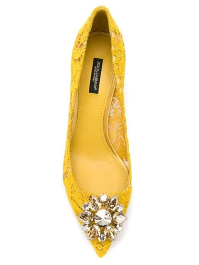 Shop Dolce & Gabbana Cd0066al1981 Cd0066al198180211 ??? Leather/fur/exotic Skins In Yellow