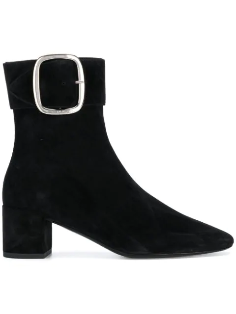 saint laurent suede ankle boots