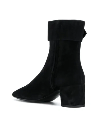 Shop Saint Laurent Joplin 50mm Buckle Detail Boots In Black