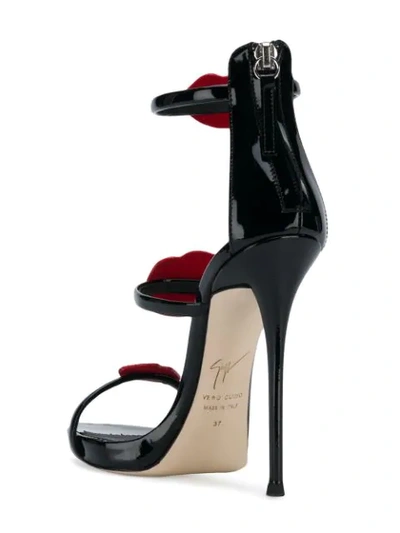 Shop Giuseppe Zanotti Harmony Bouche Sandals In Black