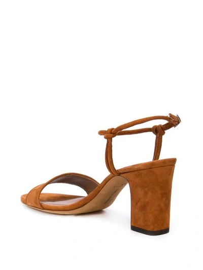 Shop Tabitha Simmons Bungee Sandals In Brown