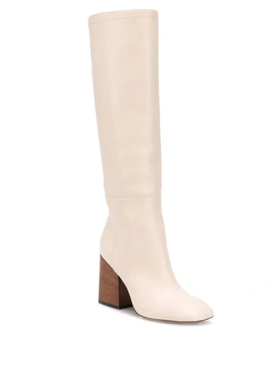 Shop Marni Knee-length Boots In 00w11 White