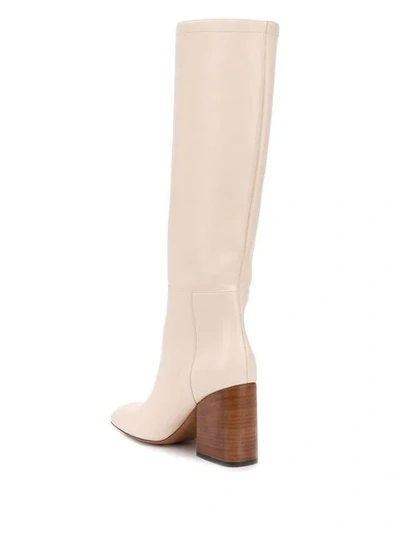 Shop Marni Knee-length Boots In 00w11 White