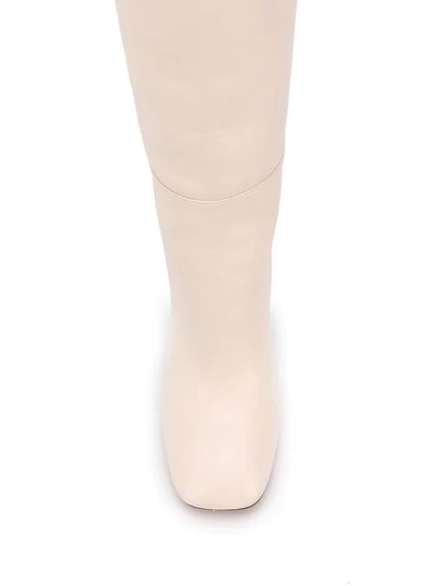Shop Marni Knee-length Boots In 00w11 White