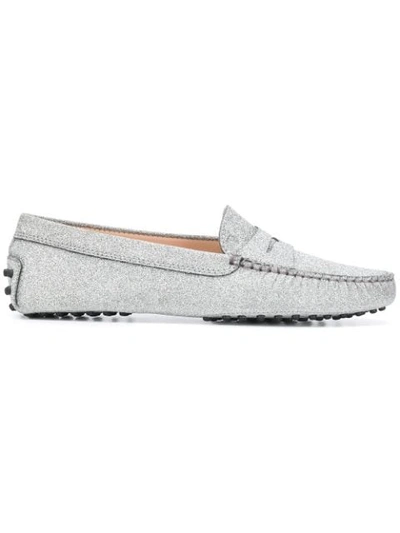 Tod's Gommino Loafers - Grey In Grey