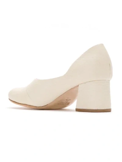 SARAH CHOFAKIAN 真皮高跟鞋 - 白色