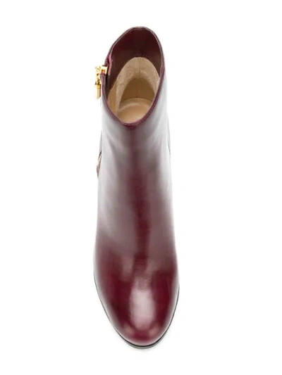 Shop Michael Michael Kors Margaret Ankle Boots - Red