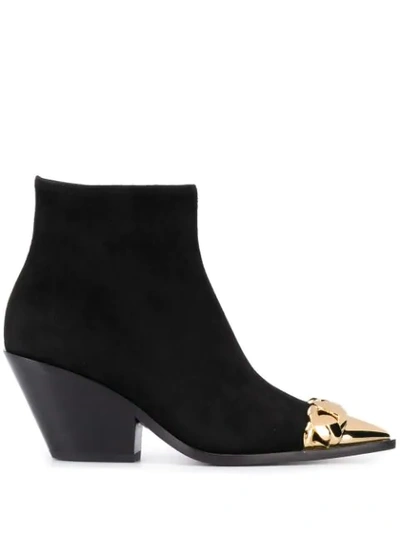 Shop Casadei Agyness Boots In Black