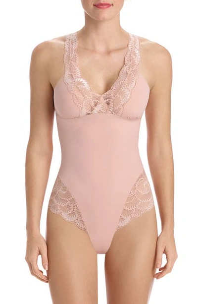 Shop Commando Sexy + Smooth Thong Bodysuit In Rose